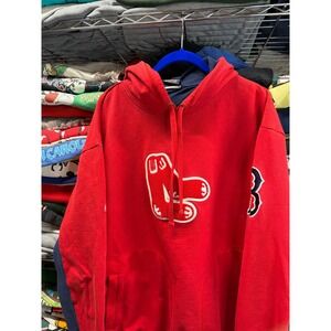 Cooperstown Collection MLB Boston Red Sox Hoodie Red Navy Blue Mens XXL 28x30